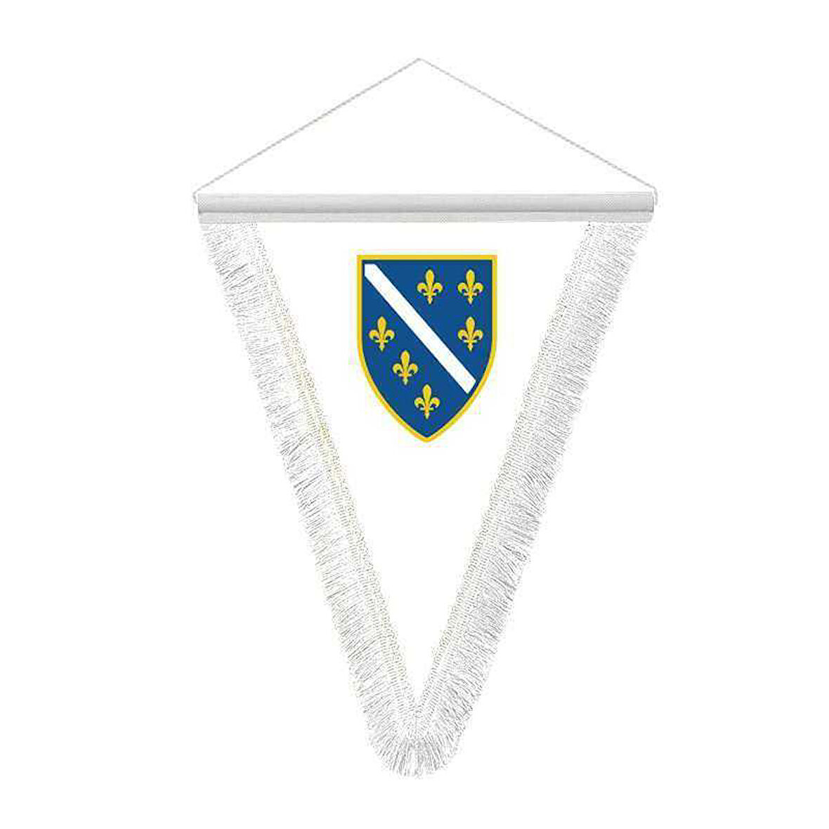 Bosna - Hersek - Saten Hatıra Üçgen Flama Bayrak