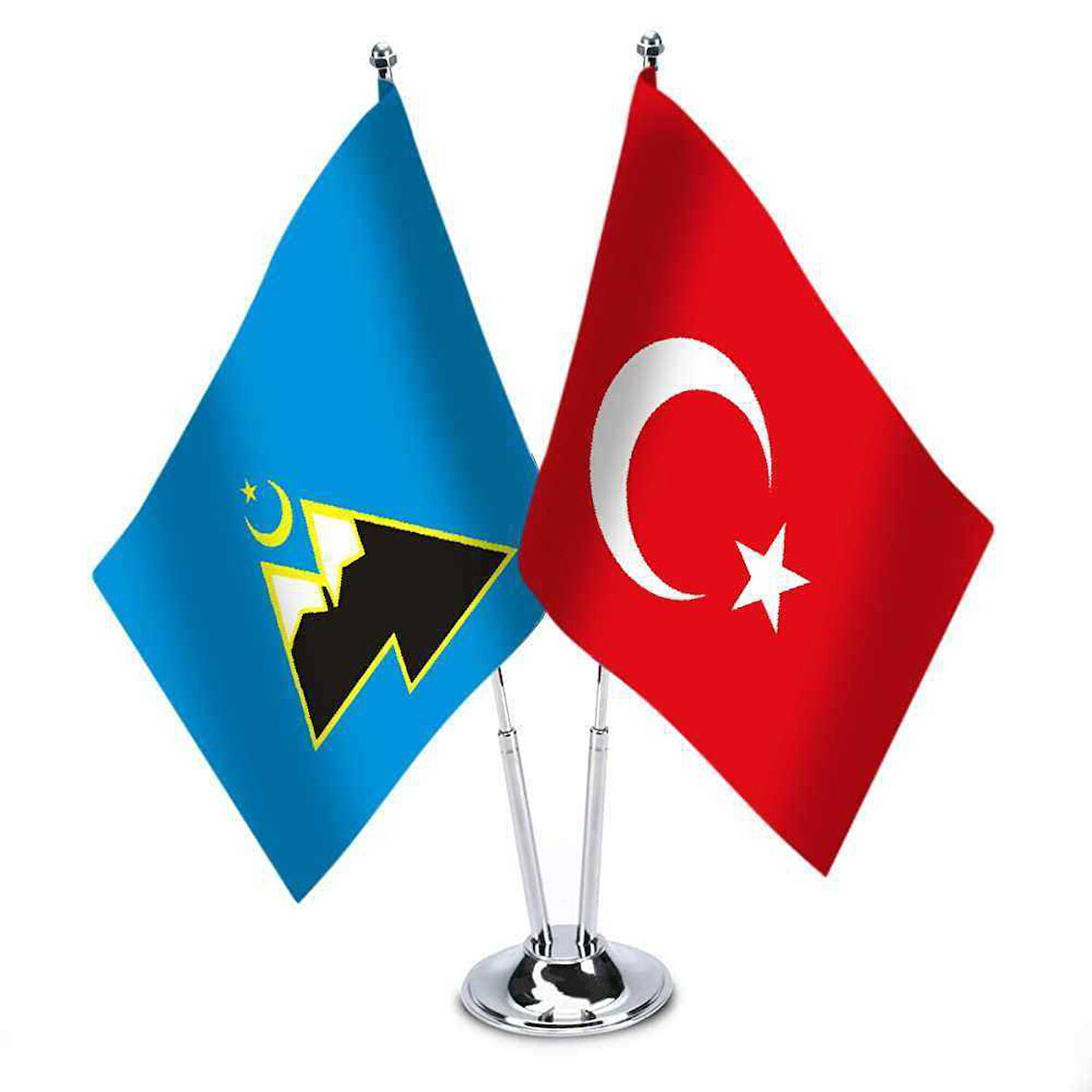 Karaçay-çerkes - Türkiye - Saten Masa Bayrağı