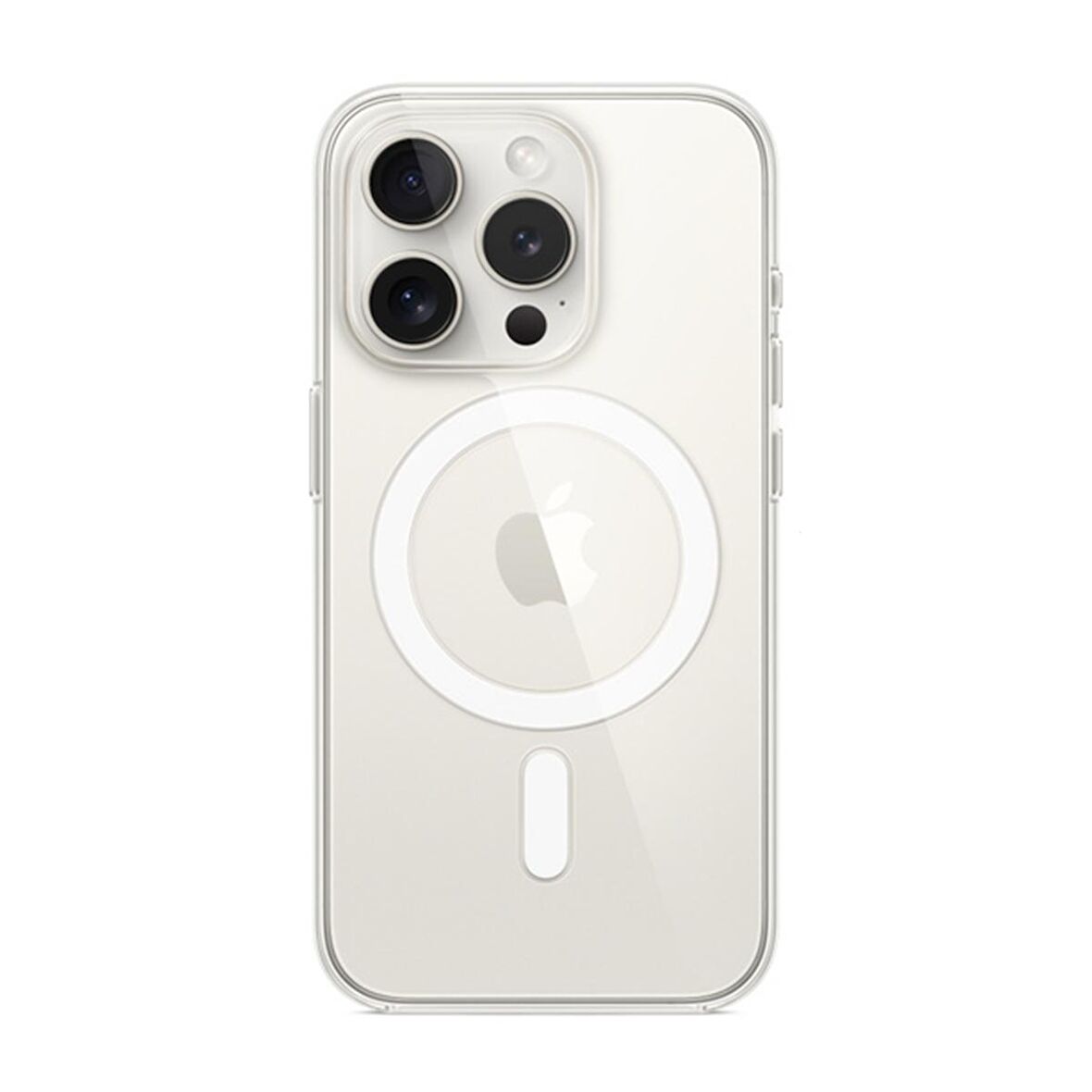 Global İphone 15 Pro Magsafe Özellikli Şeffaf Kılıf WNE1078