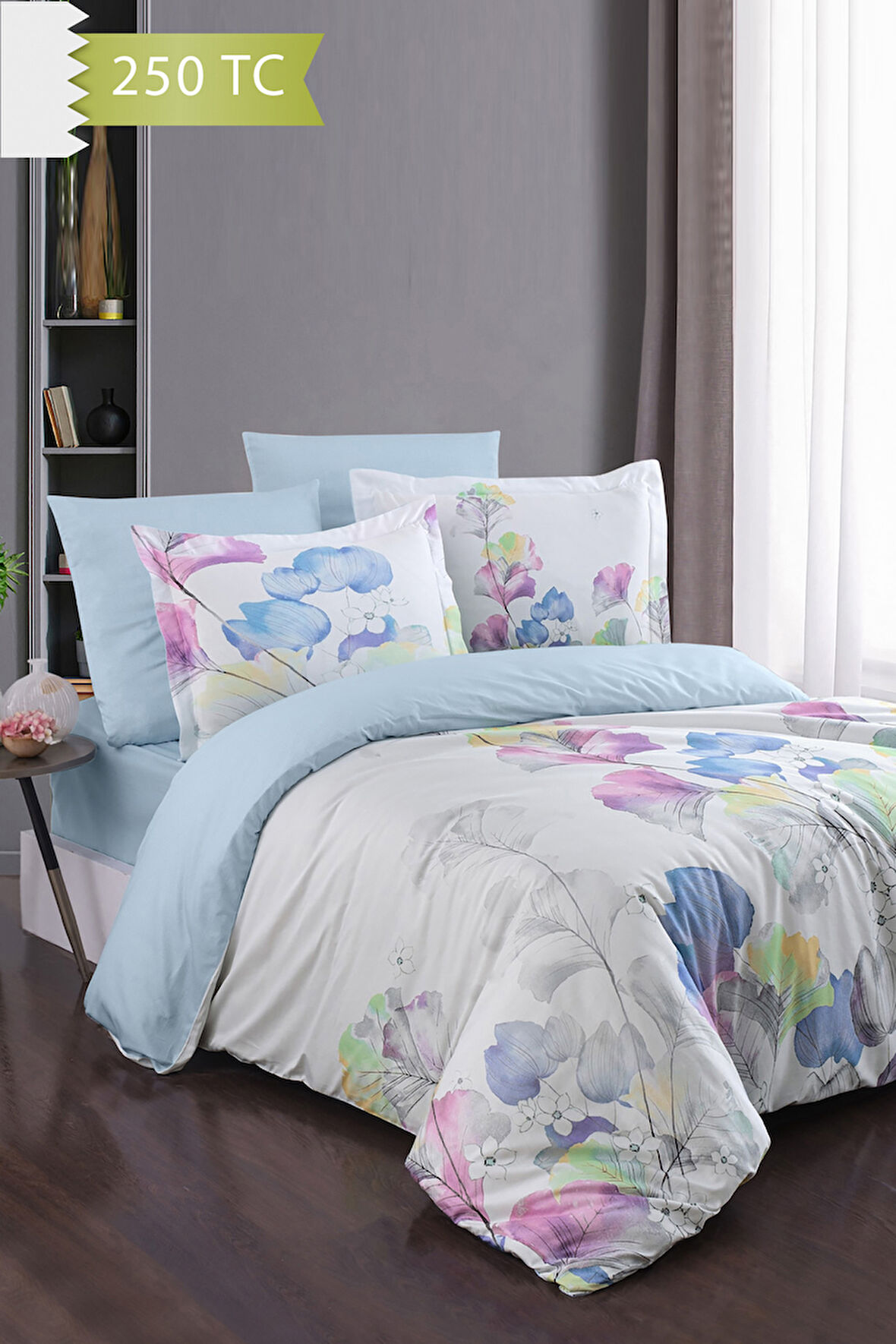 Varol 250 TC Bambu Karışımlı Pamuk Saten Nevresim Takımı – Family Size - NİCE