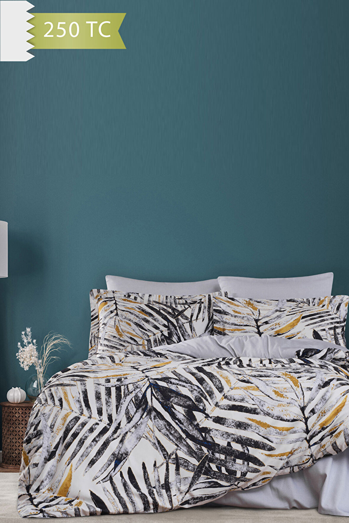 Varol 250 TC Bambu Karışımlı Pamuk Saten Nevresim Takımı – Çift Kişilik - LECCE