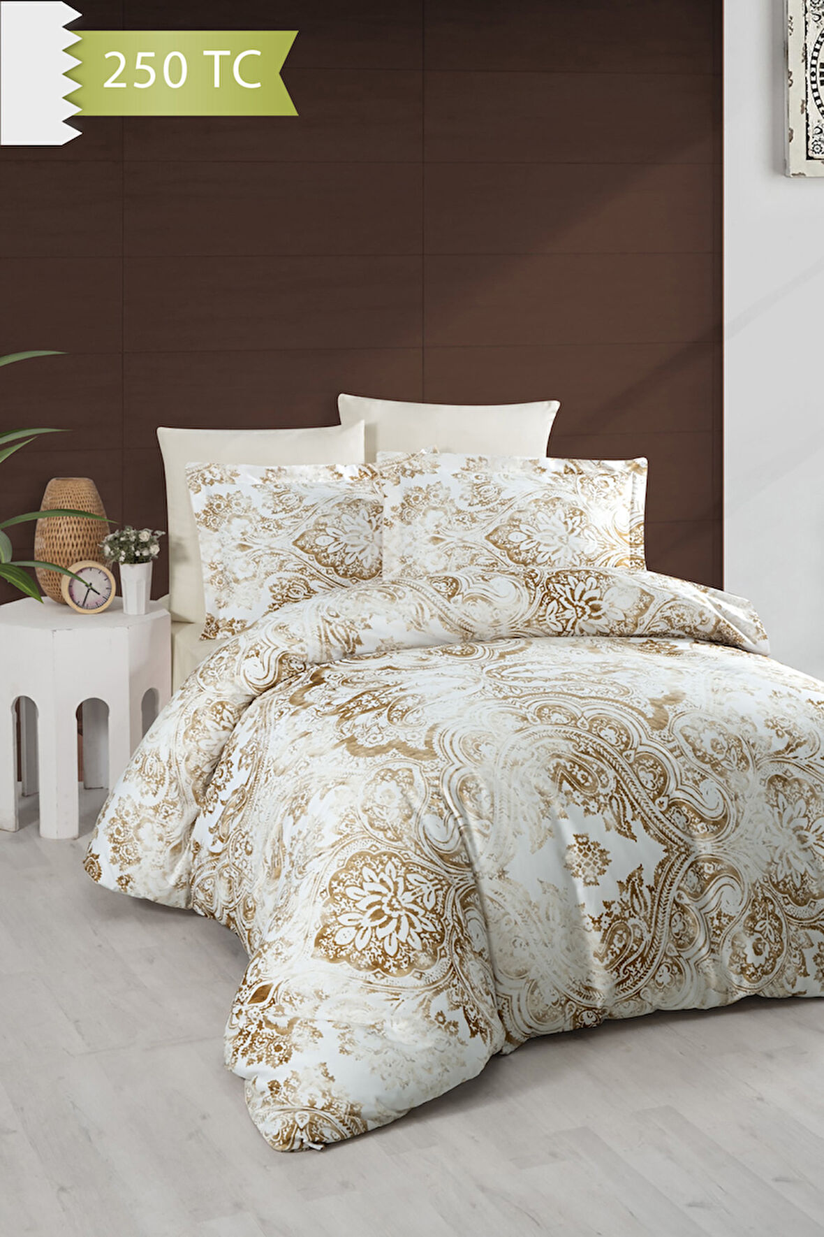 Varol 250 TC Bambu Karışımlı Pamuk Saten Nevresim Takımı – Çift Kişilik - SANTE