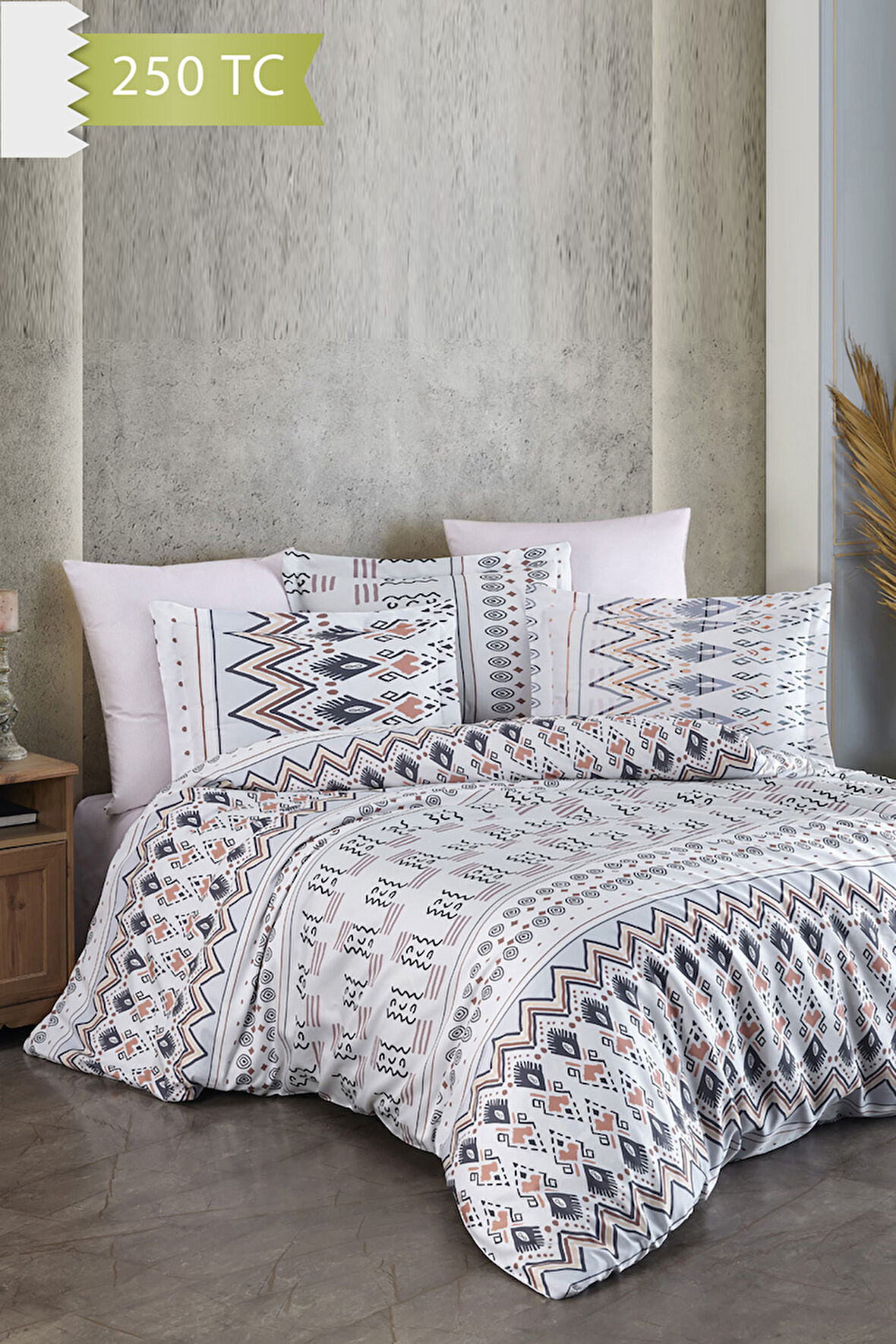 Varol 250 TC Bambu Karışımlı Pamuk Saten Nevresim Takımı – Tek Kişilik - CORSO