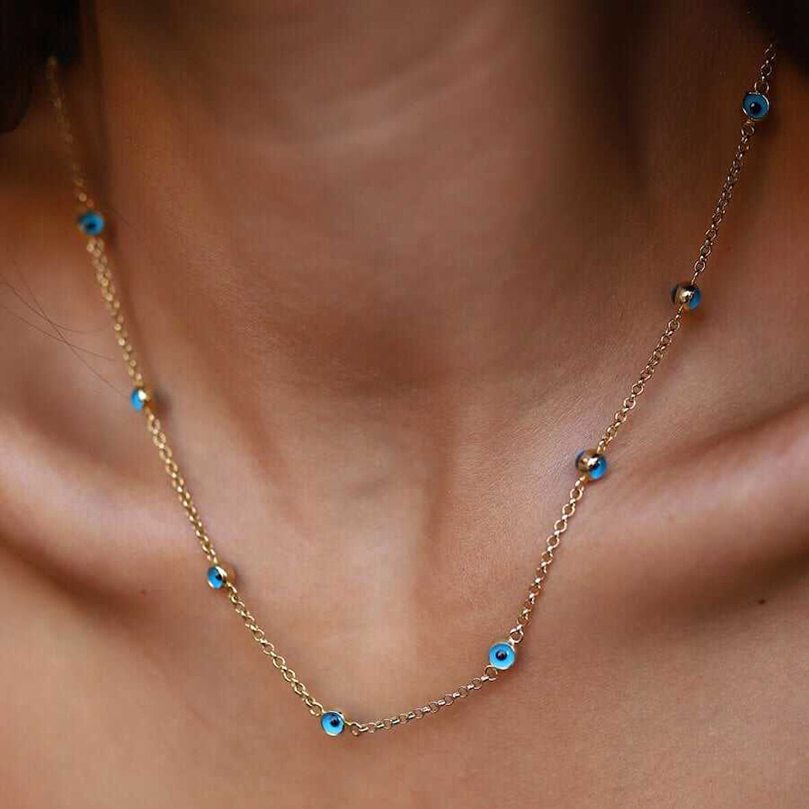 Sıralı Gözlü Kolye