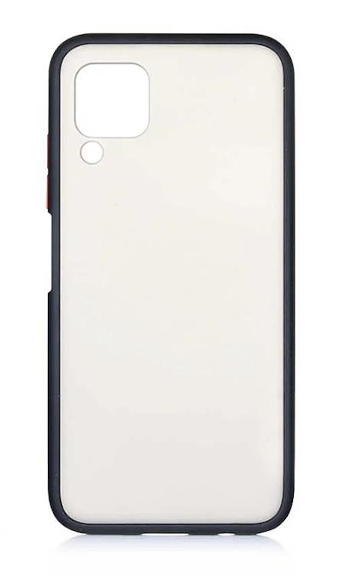 Huawei P40 Lite Kılıf Mat Yüzey Renkli Kenar Silikon