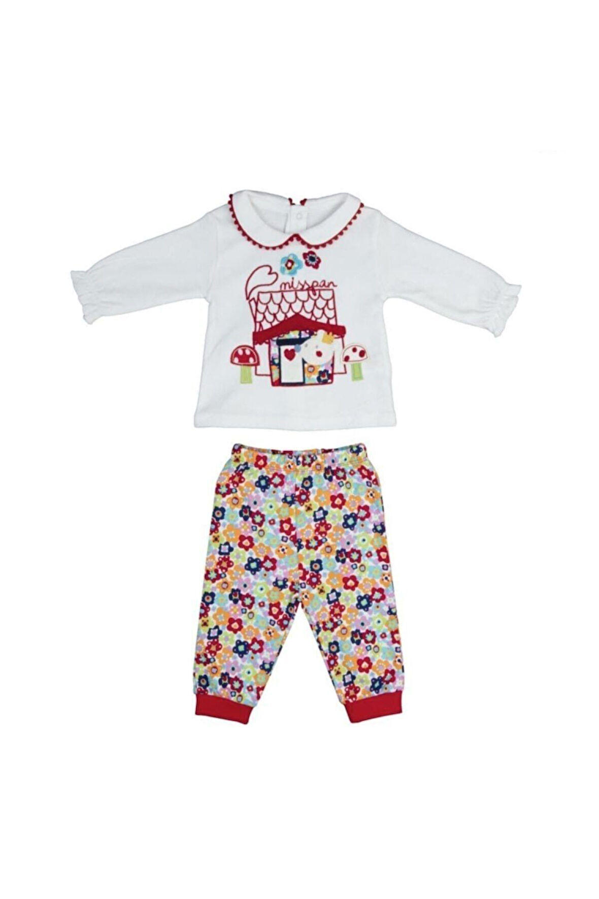 Kırmızı 1864 Kız 2 Li Takım 9-12 Ay