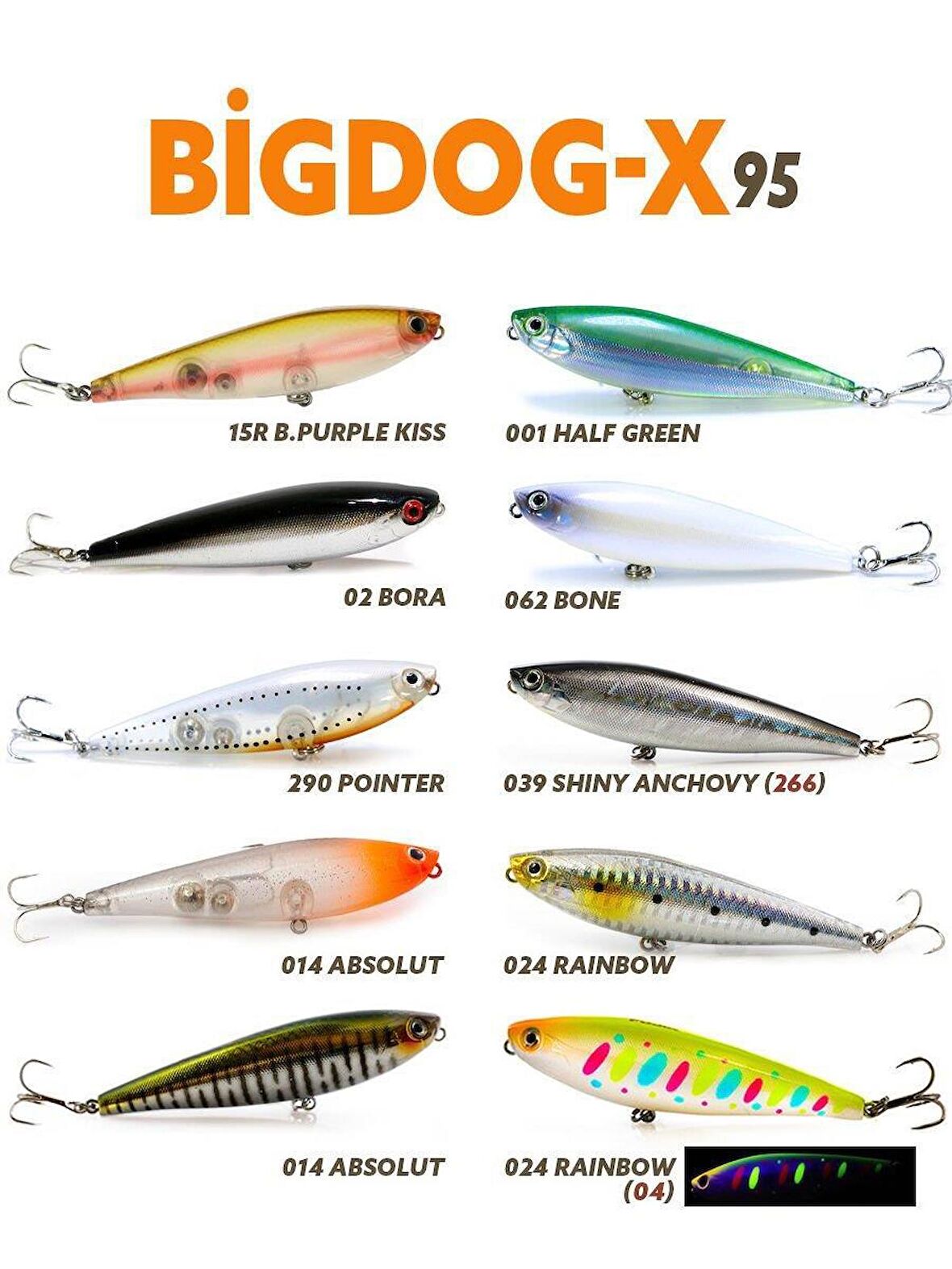 FUJIN Big Dog-x BDX-95SW Maket Balık 015R Brown Purple Kiss