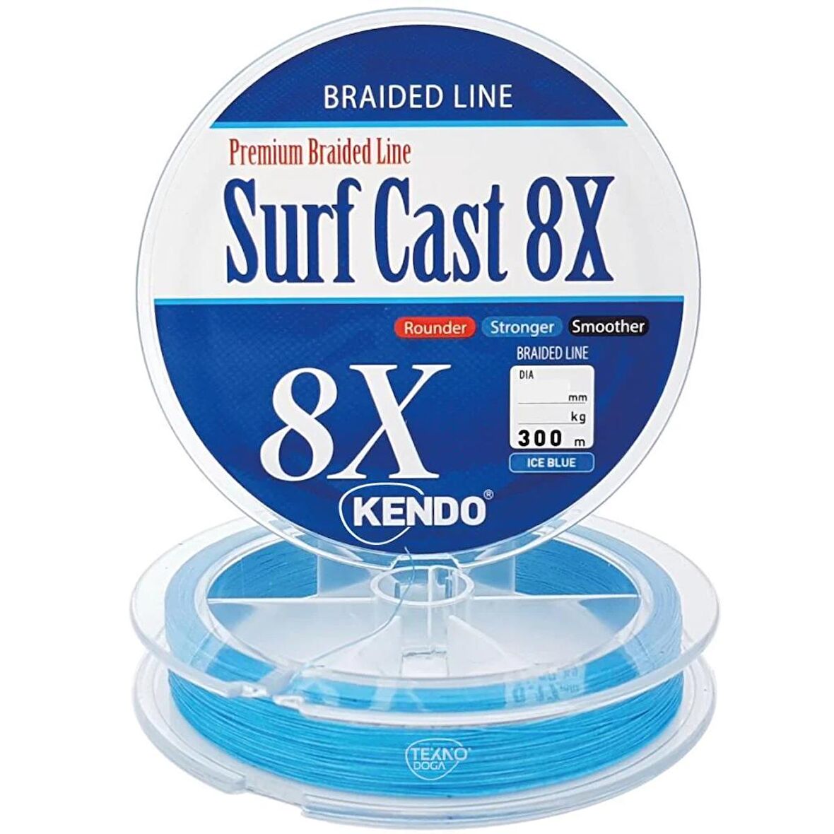 Kendo Surf Cast  Fıghtıng 8Kat 300 mt Örgü İp ( ICE BLUE) 0,15mm Çekeri 9,50Kg