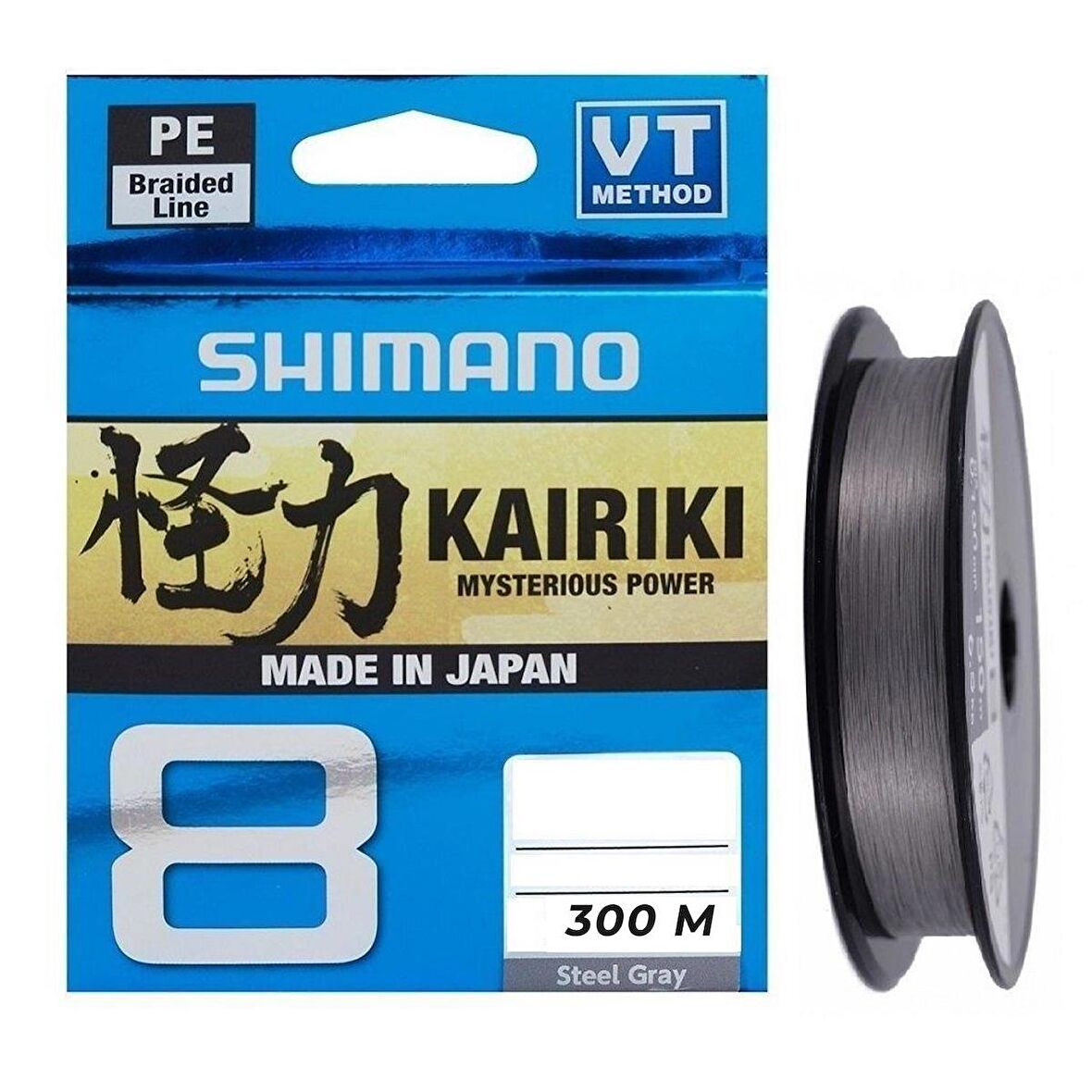 Shimano Kairiki Yeni Seri 8x Steel Grey 300m İp Misina (MADE IN JAPAN)