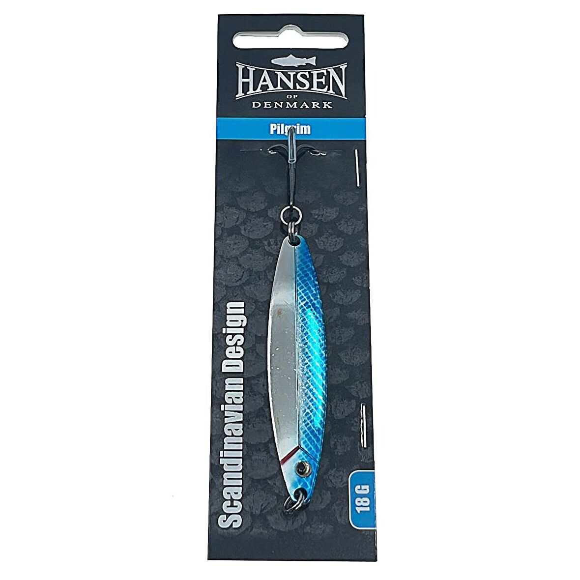 Hansen Pilgrim 7.8cm 18g Silver/Blue Kaşık Yem