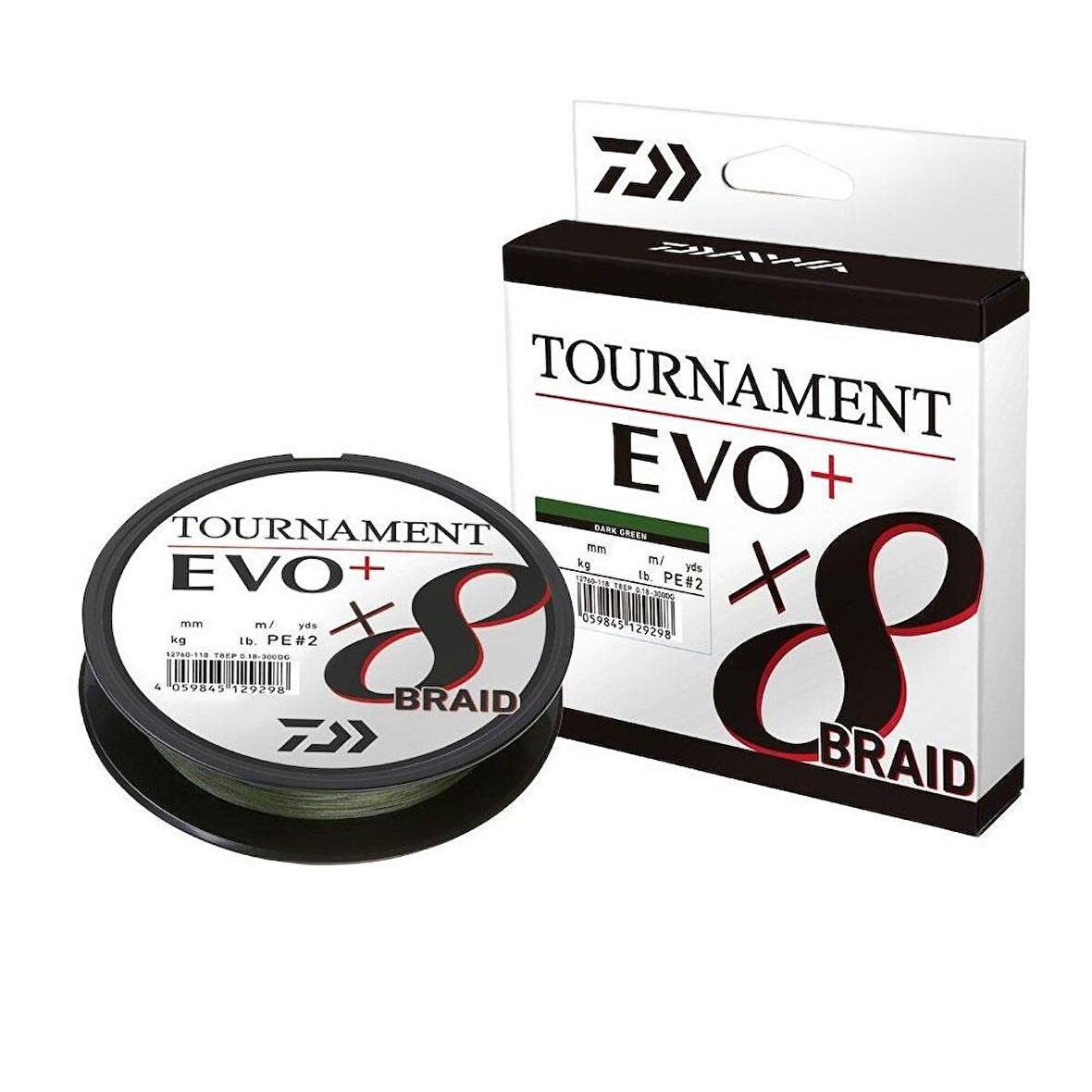 Daiwa Tournament EVO+ 8B Dark Green 135m İp Misina