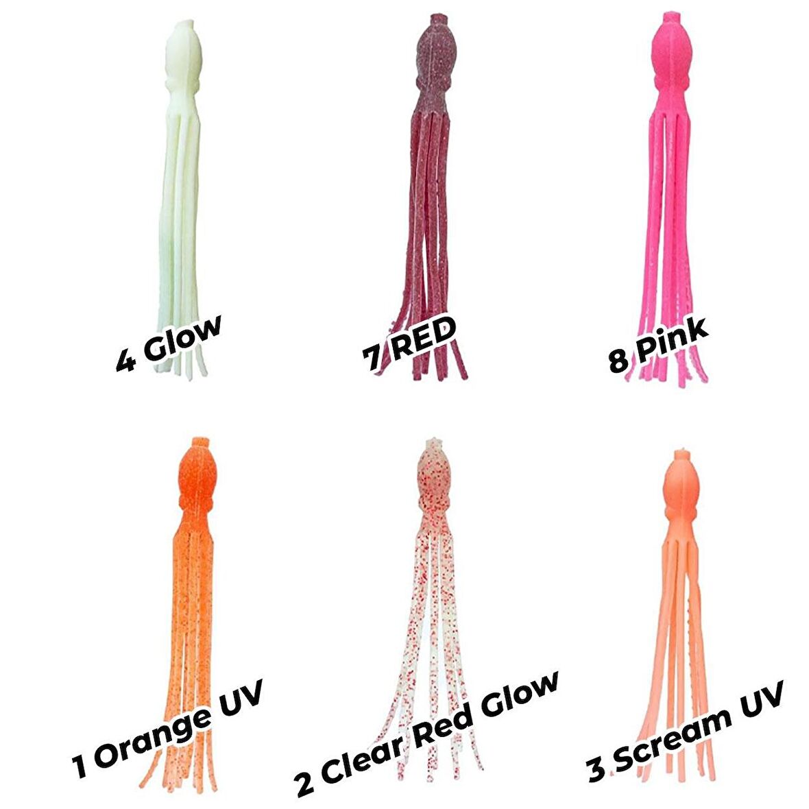 Ryuji Octopus 115mm 4 Adet Ahtopot Silikon Yem Pink UV