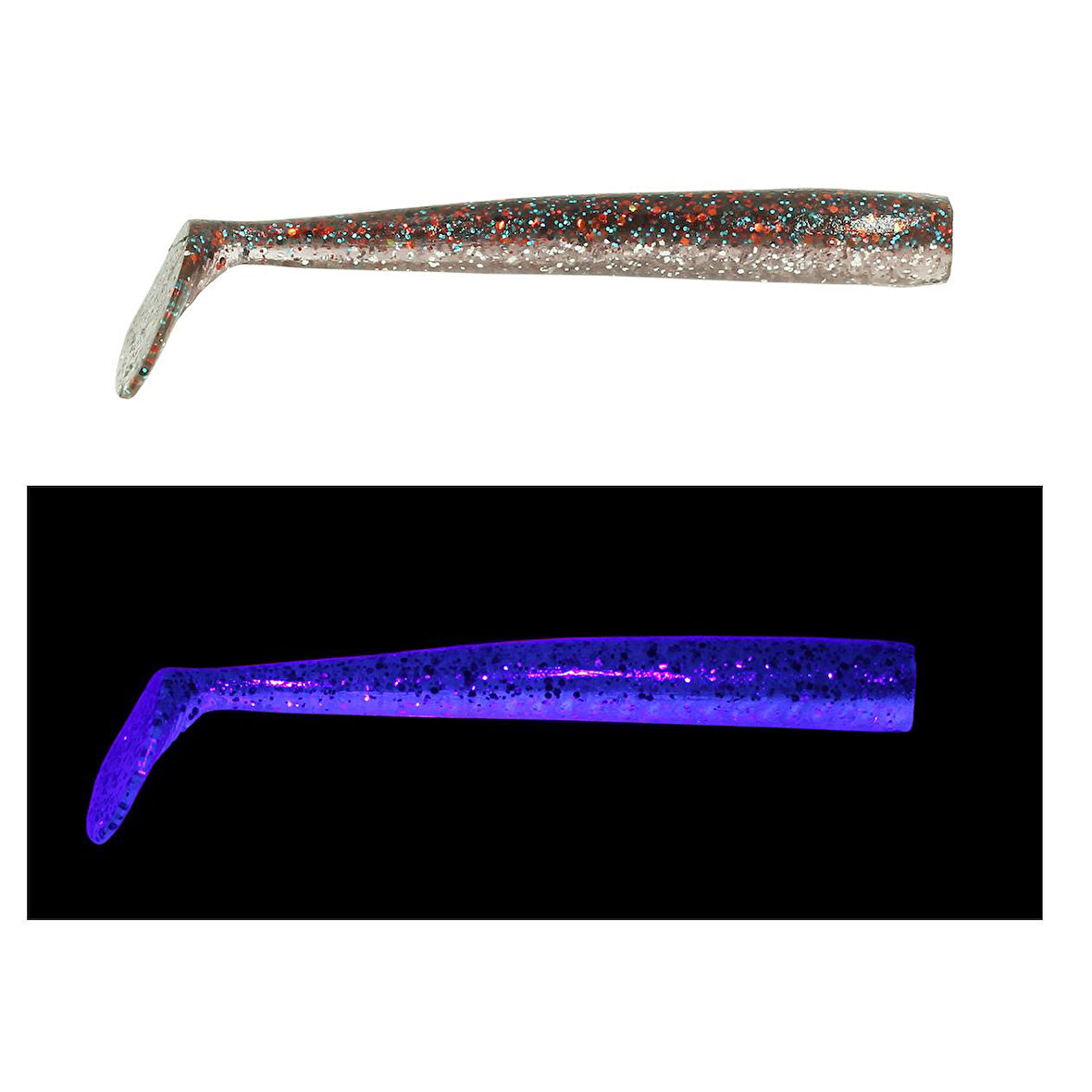 Mef Sargan 10cm 3 Adet Silikon Yem UV Kırmızı