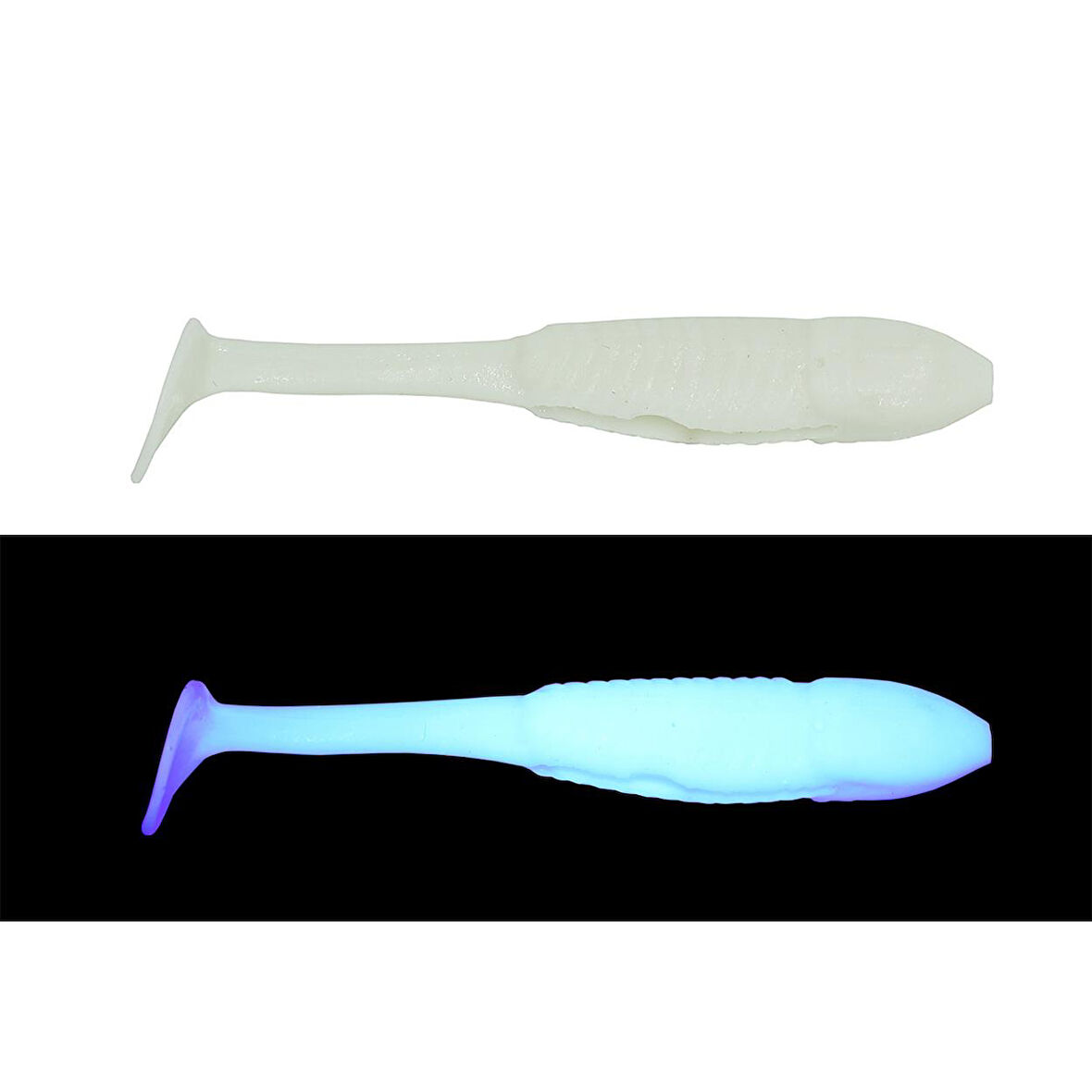 Mef Muçi 9cm 5 Adet Silikon Yem UV Beyaz Glow
