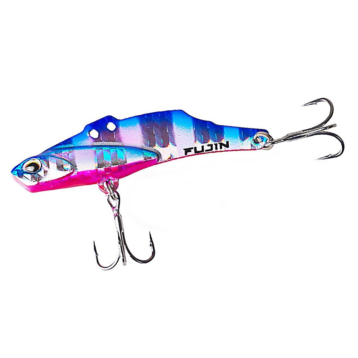 Fujin Metal Vibe 45mm 7gr Vibrasyon Yem 112 Blue Pink Zebra Glow
