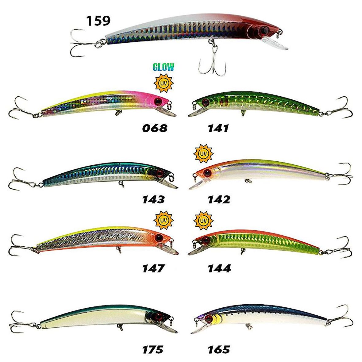 Fujin Crazy Minnow 110F 12gr Maket Balık 159 Flashing Red Head