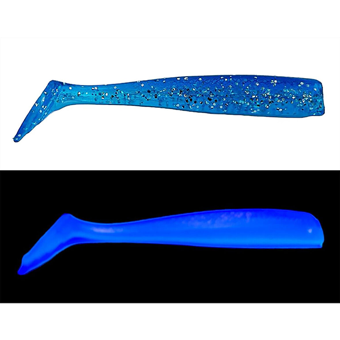 Mef Sargan 8cm 5 Adet Silikon Yem UV Ege Mavi