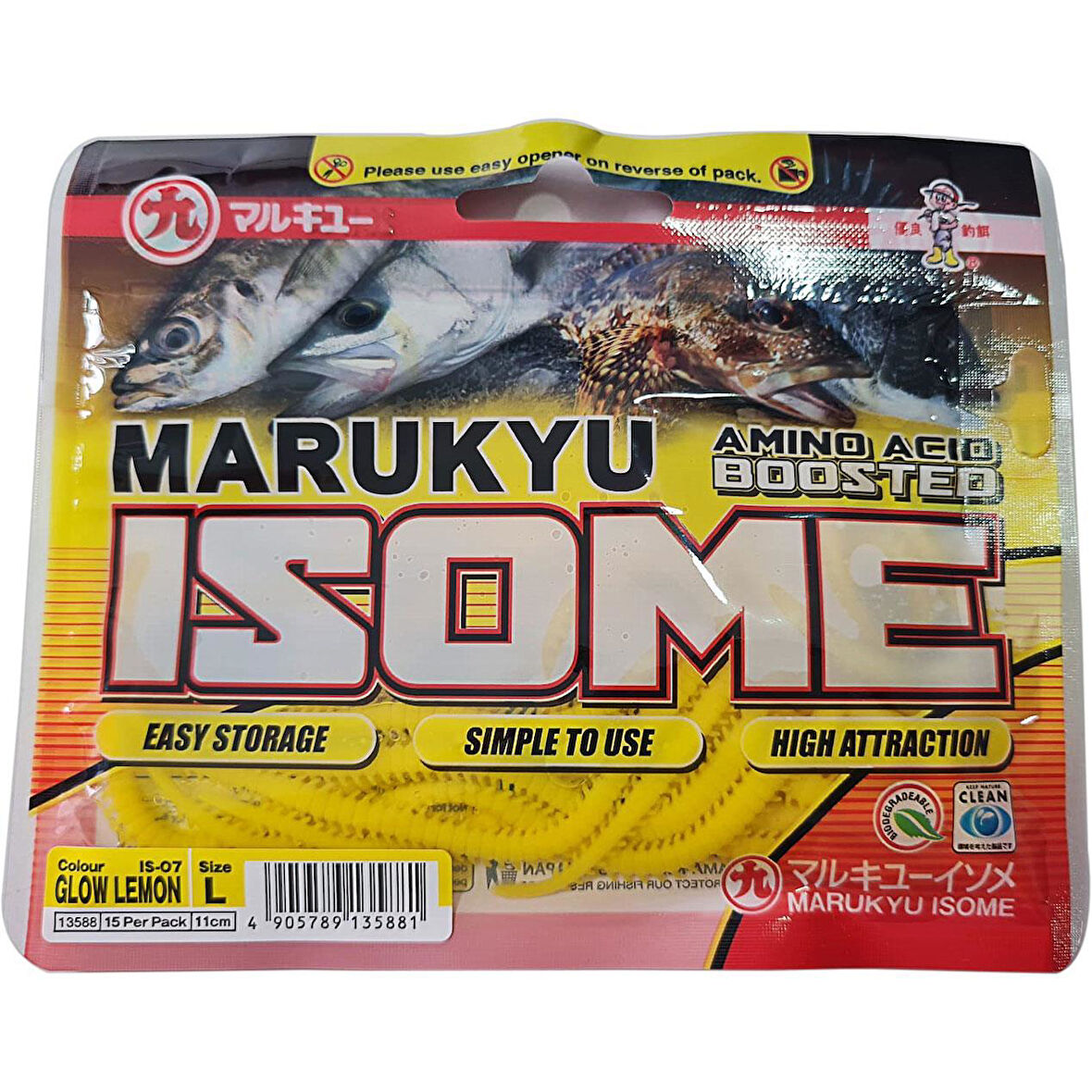 Marukyu Isome L Boy 11cm 15 Adet Lrf Yemi IS-07 Glow Lemon