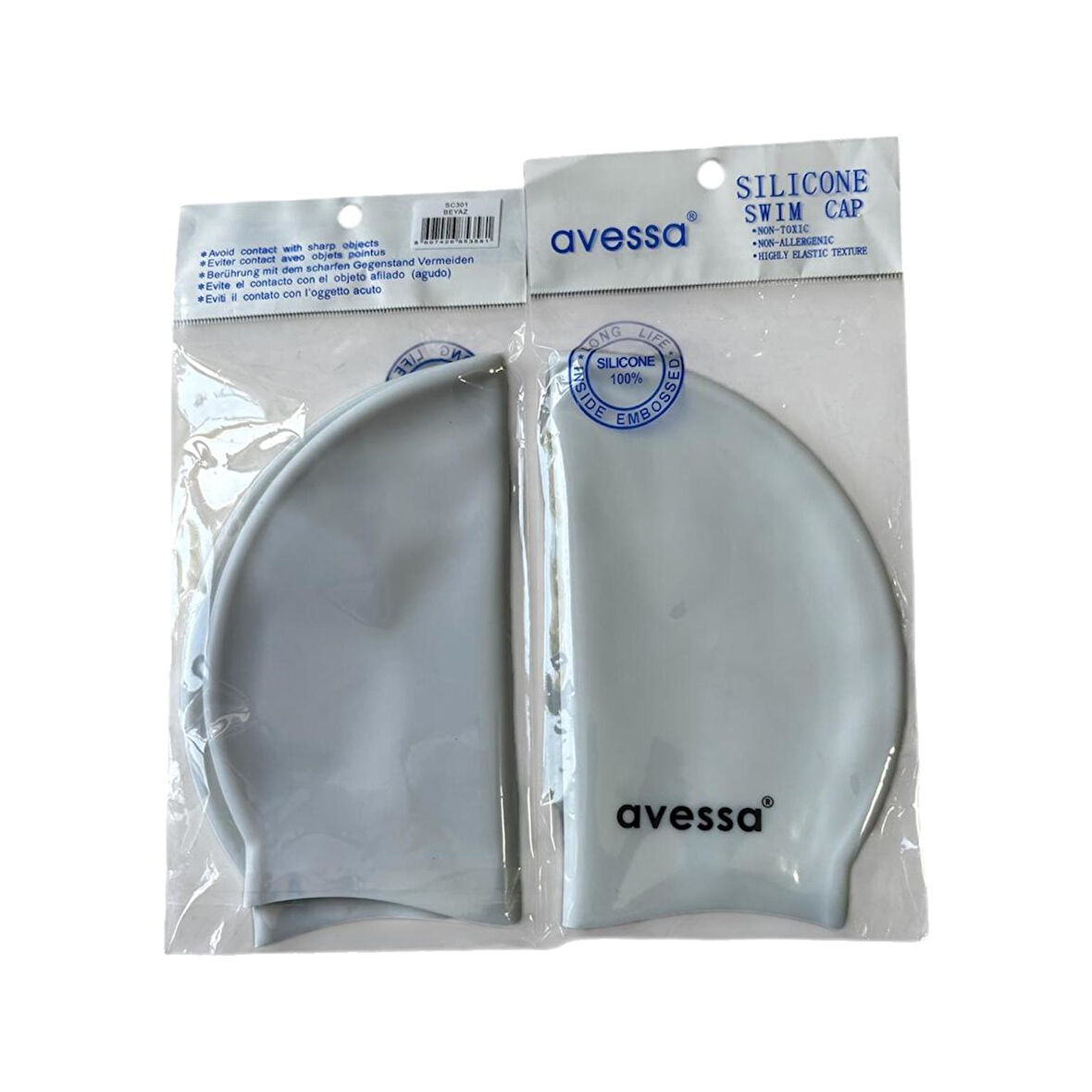 Avessa Slicone Swim Cap  SC301 Beyaz