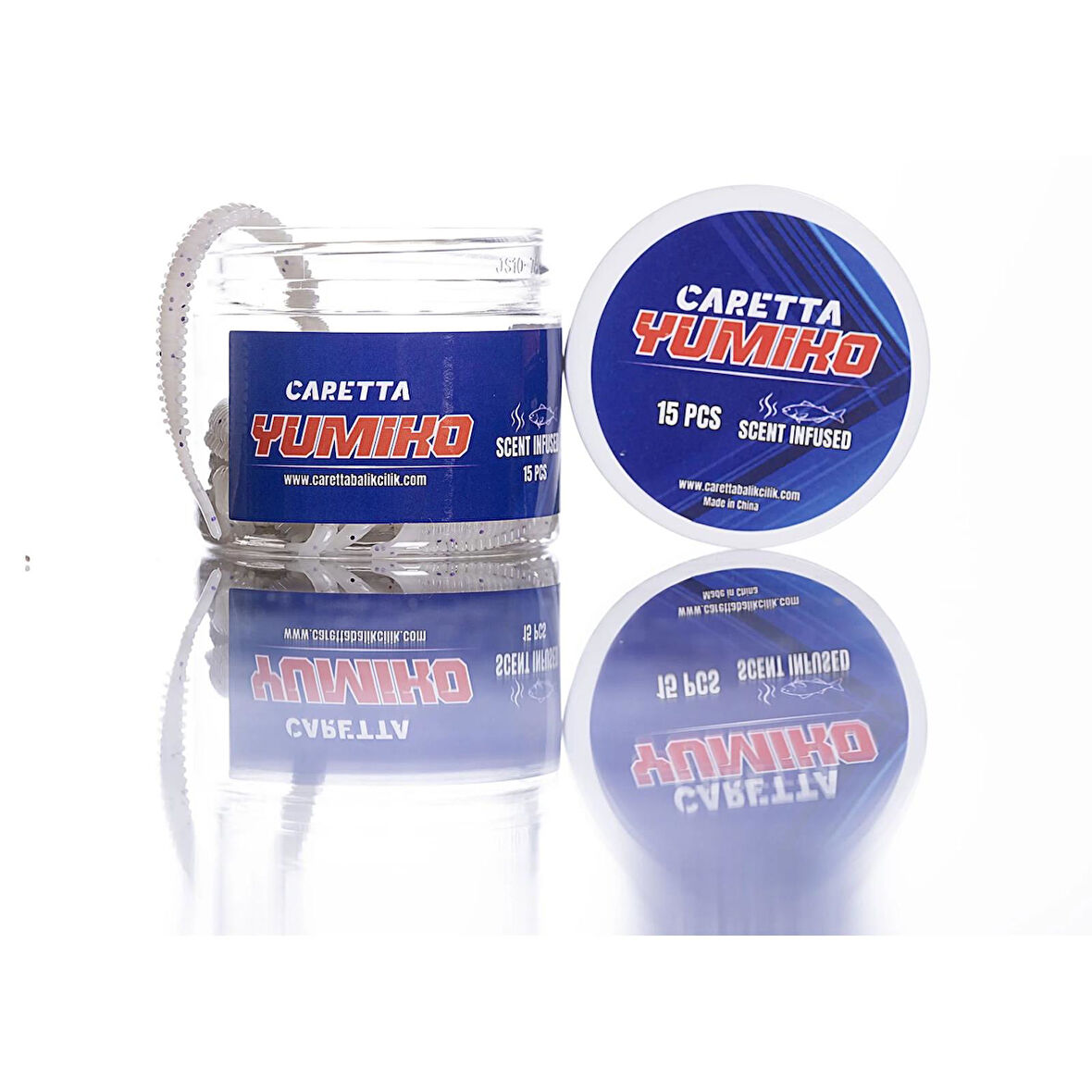 Caretta Yumiko 8cm 15 Adet LRF Yemi White Glitter