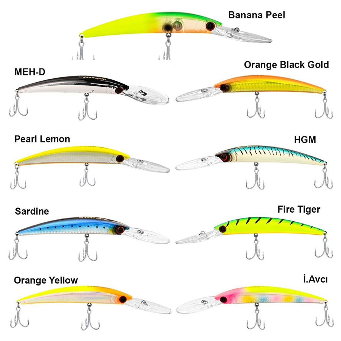 Fujin DeepBoss 110F 11cm 16gr Maket Balık 144 Orange Black Gold