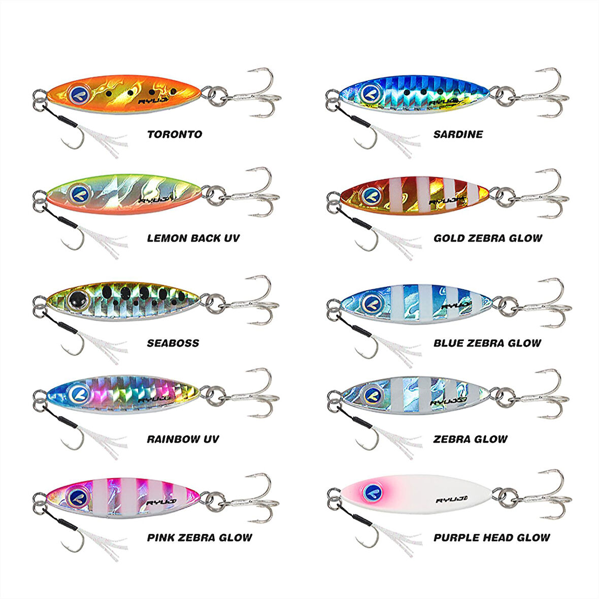 Ryuji Zuby 38mm 10gr Metal Jig Yem Rainbow