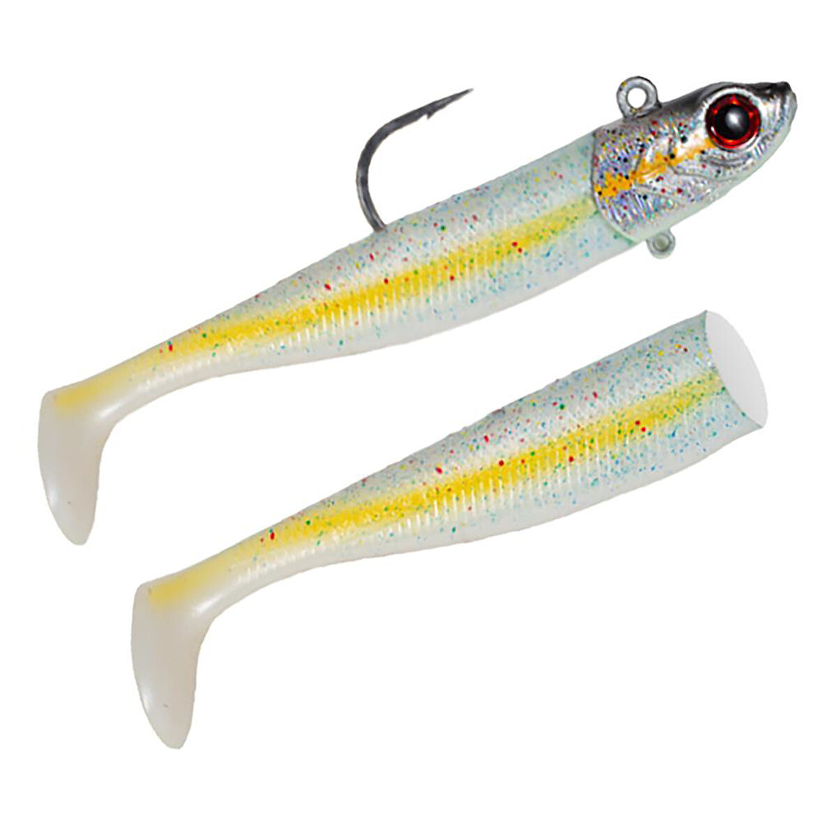 Seabor Deep Fake 16cm 100gr 2+1 Off Shore Silikon Yem White UV