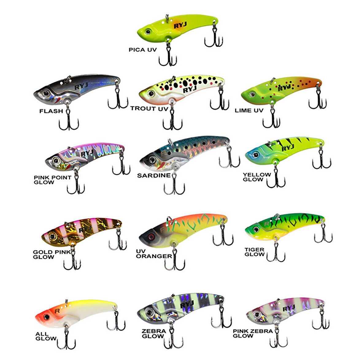 Ryuji Mirror Vib 5.5cm 15gr Vibrasyon Yem UV Oranger