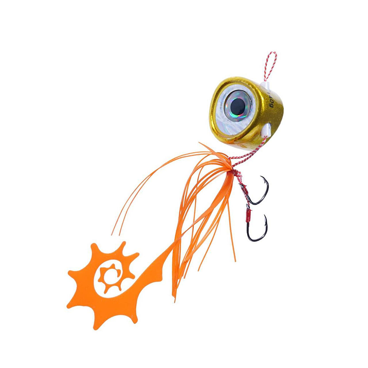 Fujin Salty Rubber 40gr GR Serisi Tai Rubber Yem 03 Orange Gold 3D Eye