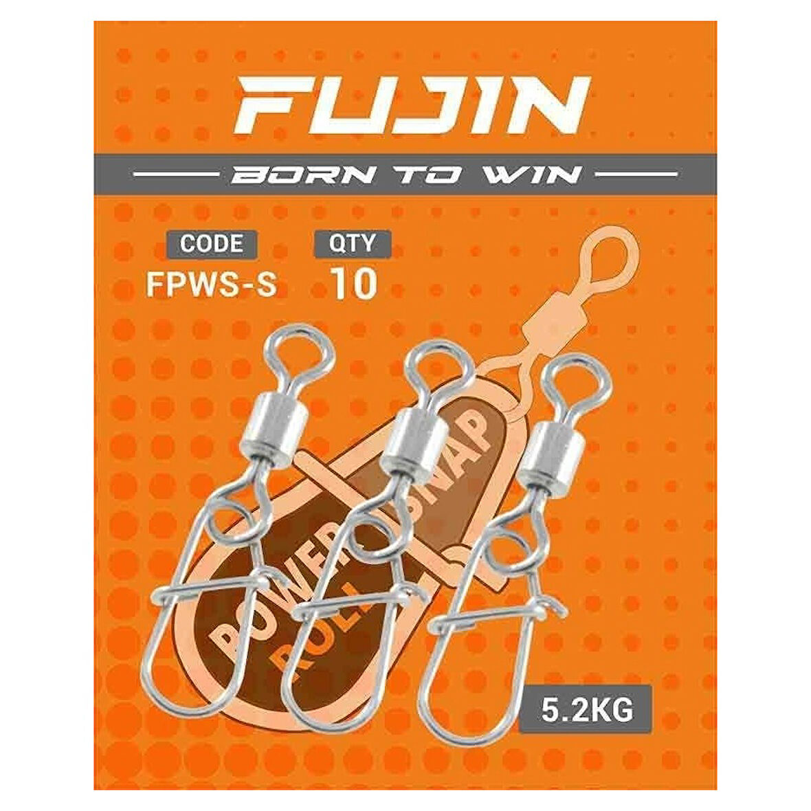 Fujin Power Roll Snap #S 5.2kg 10 Adet Çekerli Klips