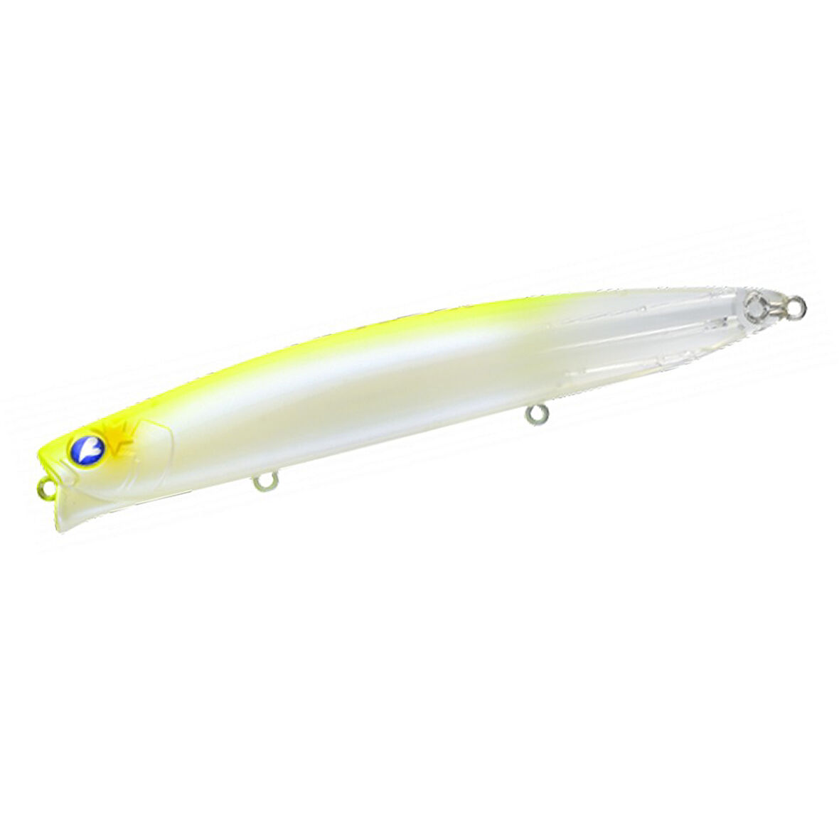BlueBlue Aizer 125F 12.5cm 22gr Floating Maket Balıkc 03 Chartreuse Back,Pearl&Clear