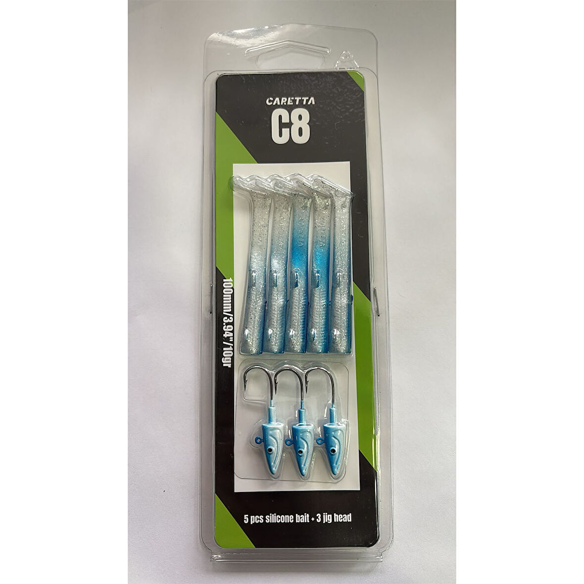 Caretta C8 10cm 10gr 5+3 Silikon Yem Blue Blue