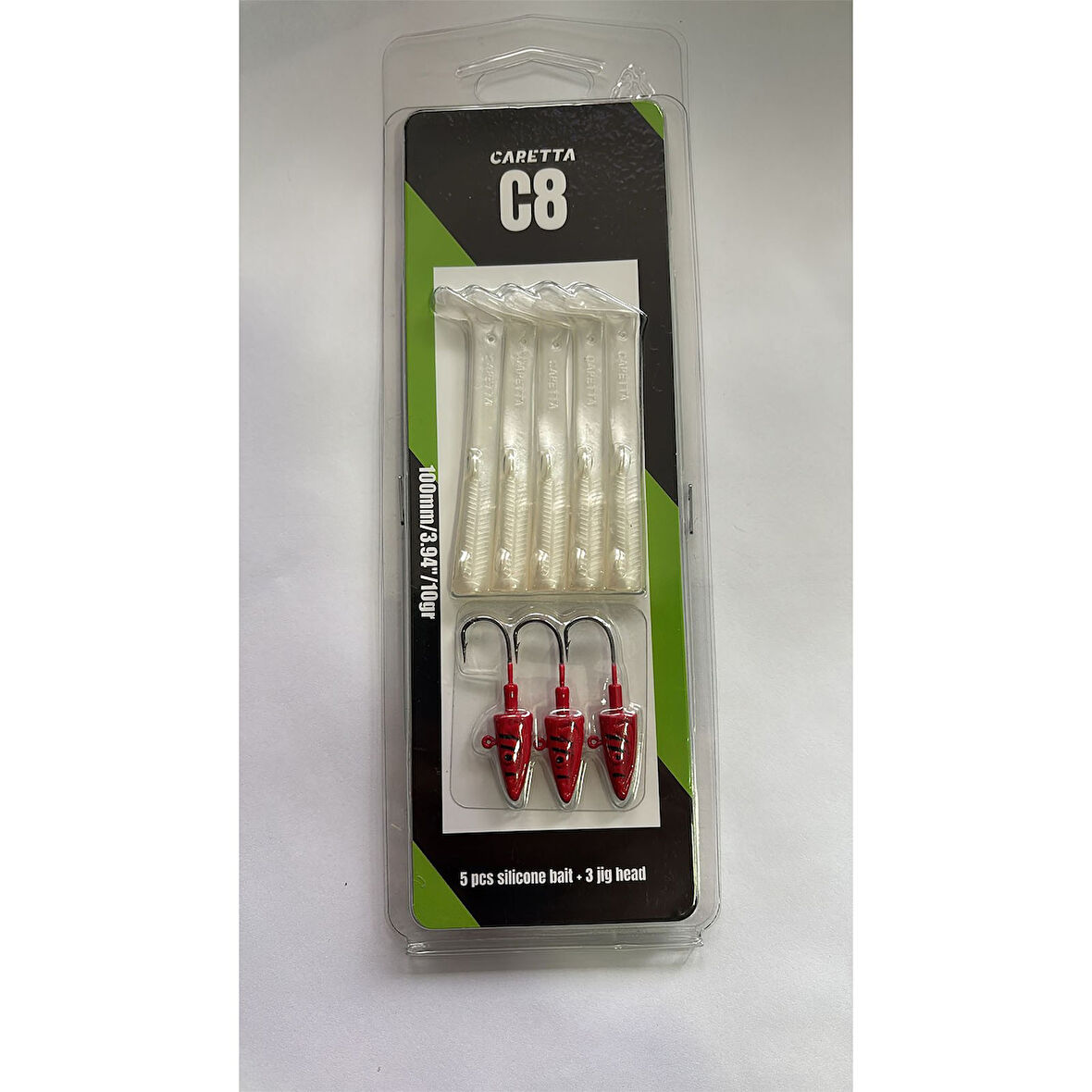 Caretta C8 10cm 10gr 5+3 Silikon Yem Red Head