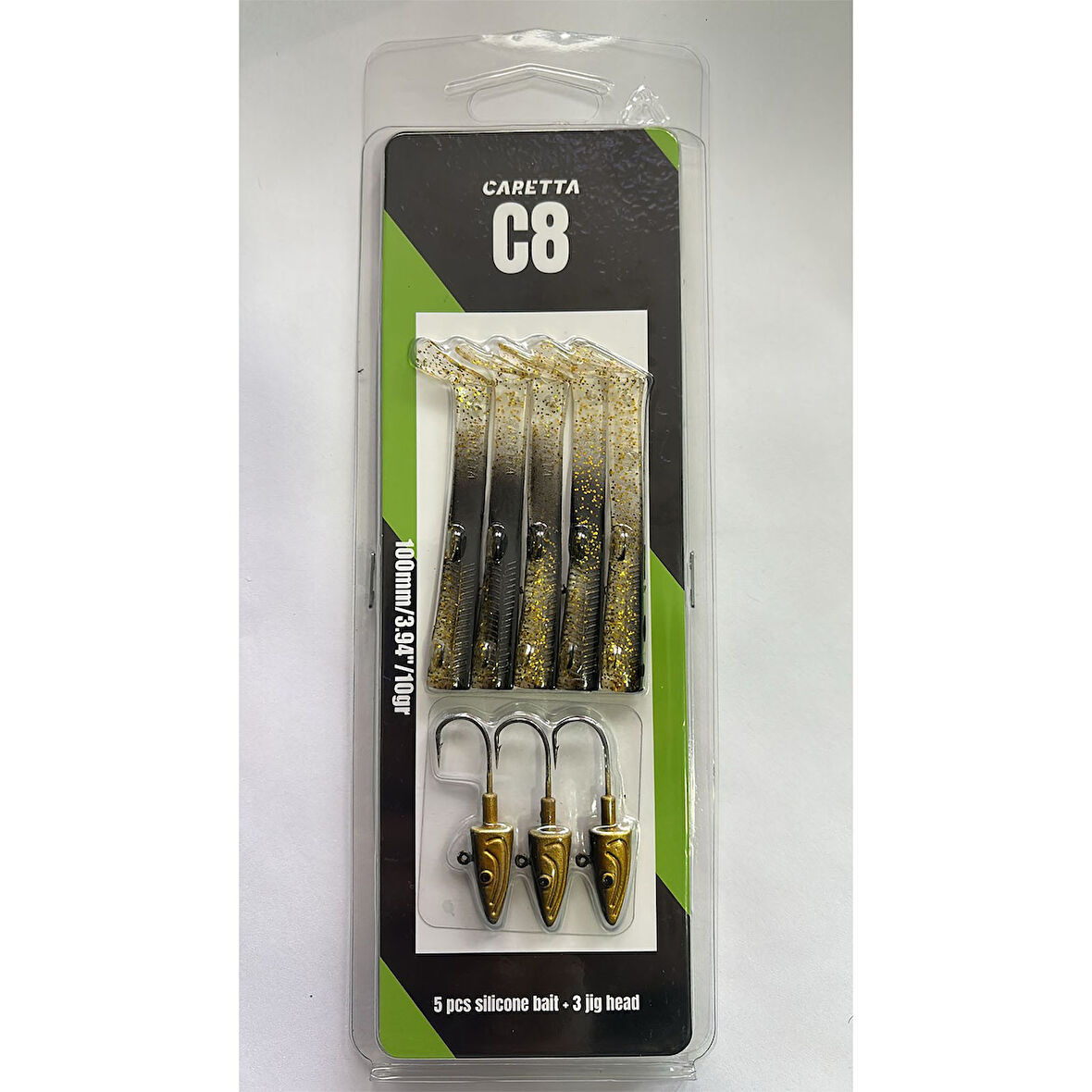 Caretta C8 10cm 10gr 5+3 Silikon Yem Gold