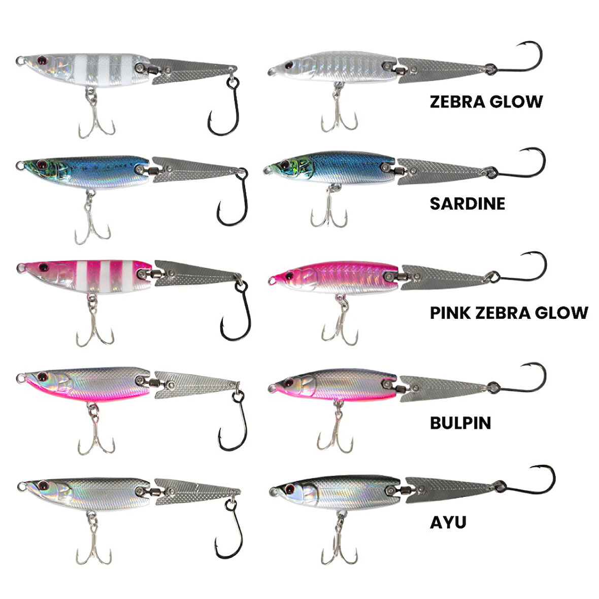 Ryıji Metal Jack 9cm 20gr Metal Jig Balık Zebra Glow