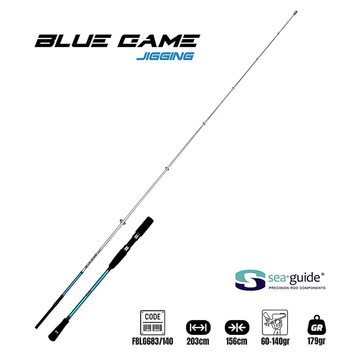 Fujin BlueGame Jigging 203cm 60-140gr Jig Olta Kamışı