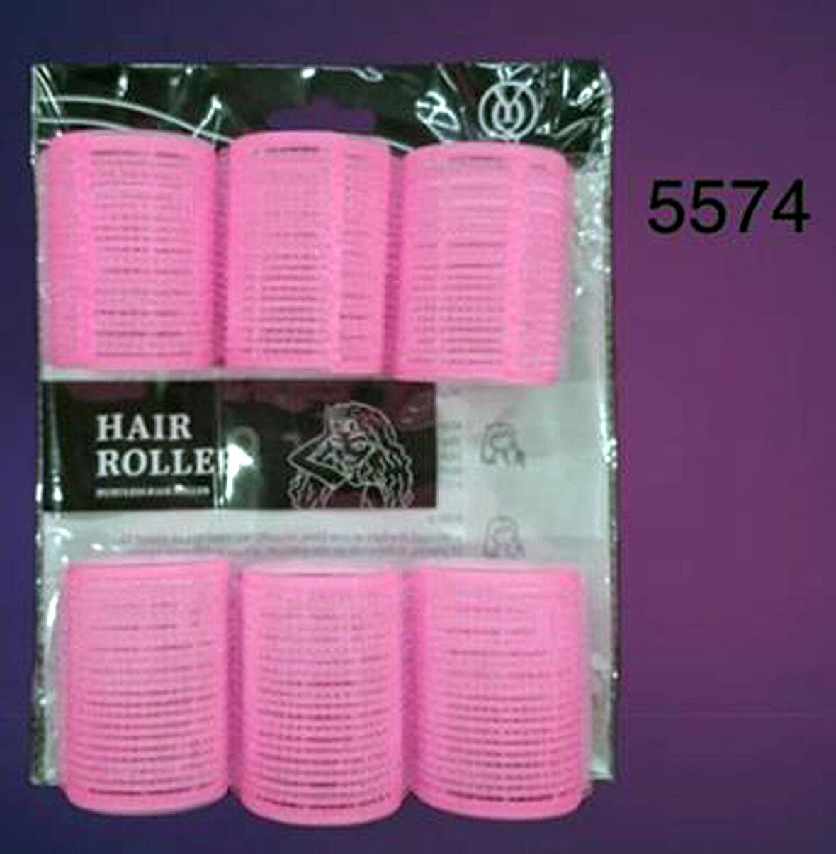 DVL 5574 - Cırtlı Bigudi 6 lı 4 cm Çap x 6 cm Uzunluk