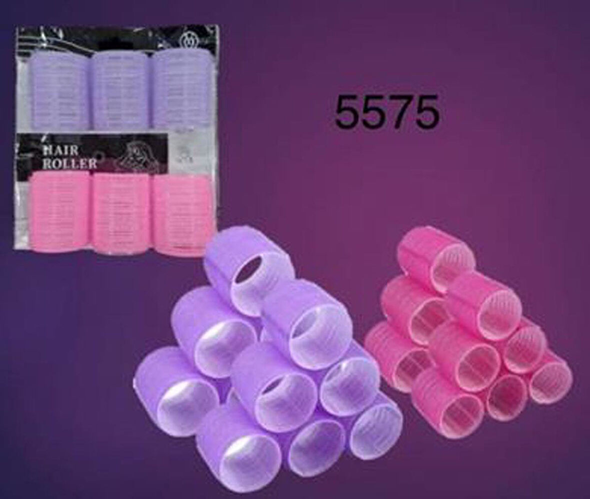 DVL 5575 - Cırtlı Bigudi 6 lı 5 cm Çap x 6 cm Uzunluk