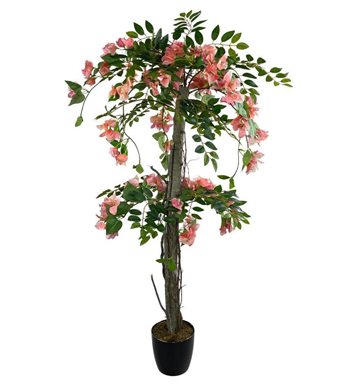 Yapay Ağaç Pembe Begonvil Ağacı 120cm Doğal Salex Dallı