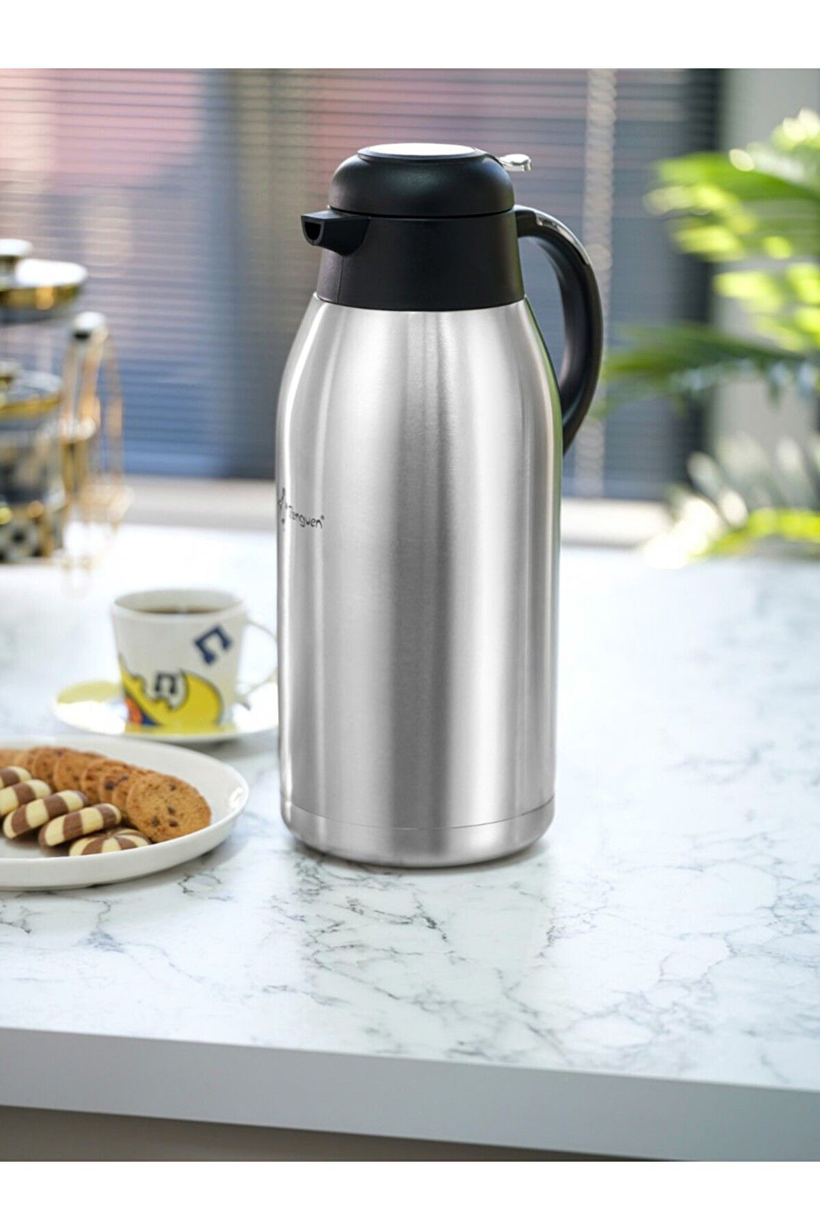 3 Litre Çift Katlı Çelik Çay Termosu Png-1300B