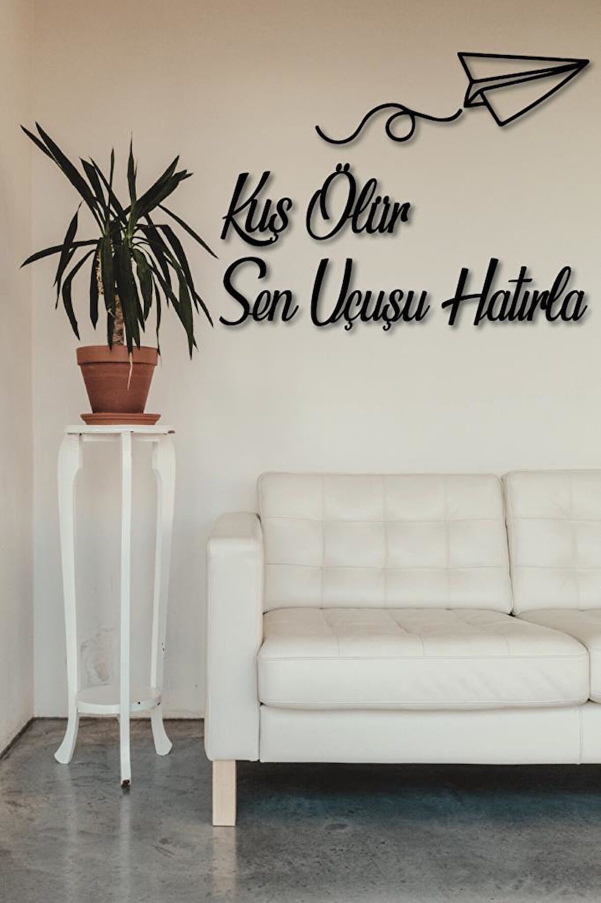 Kuş Ölür Sen Uçuşu Hatırla Ahşap Duvar  Dekoratif Obje