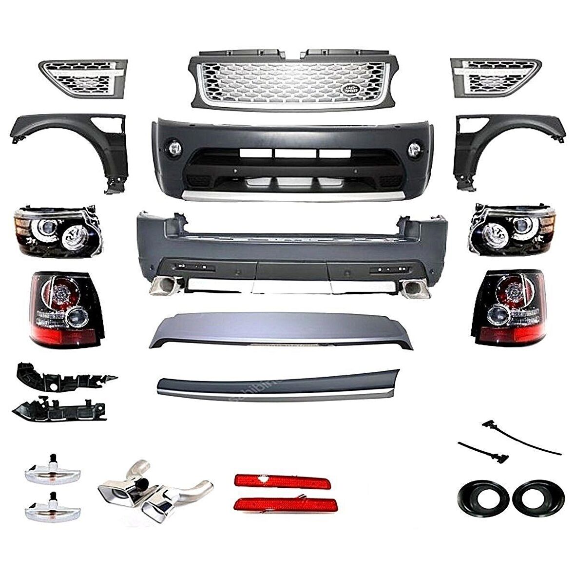 Range rover sport l320 autobiography dönüşüm body kit tampon seti 2005 / 2012