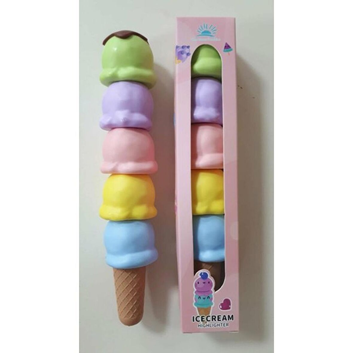 Icecream Fosforlu Kalem Dondurma FSF-04