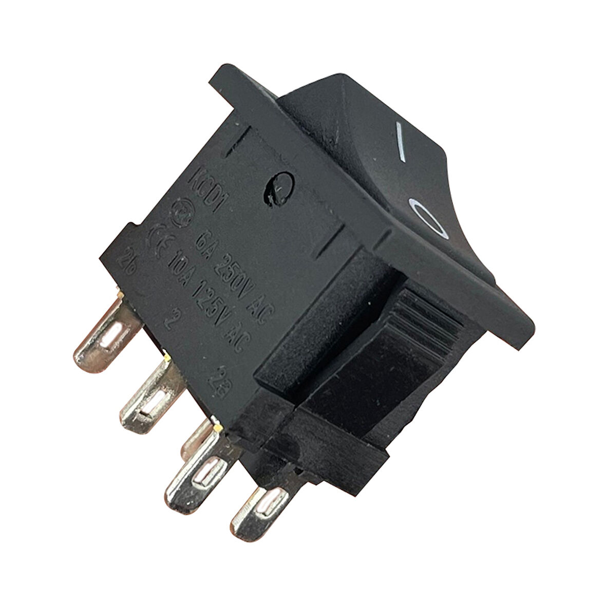 Ayt IC-121-6 Mini Işıksız 6 Pin On Off Anahtar Aç Kapa Düğme Buton 8x10.4 mm