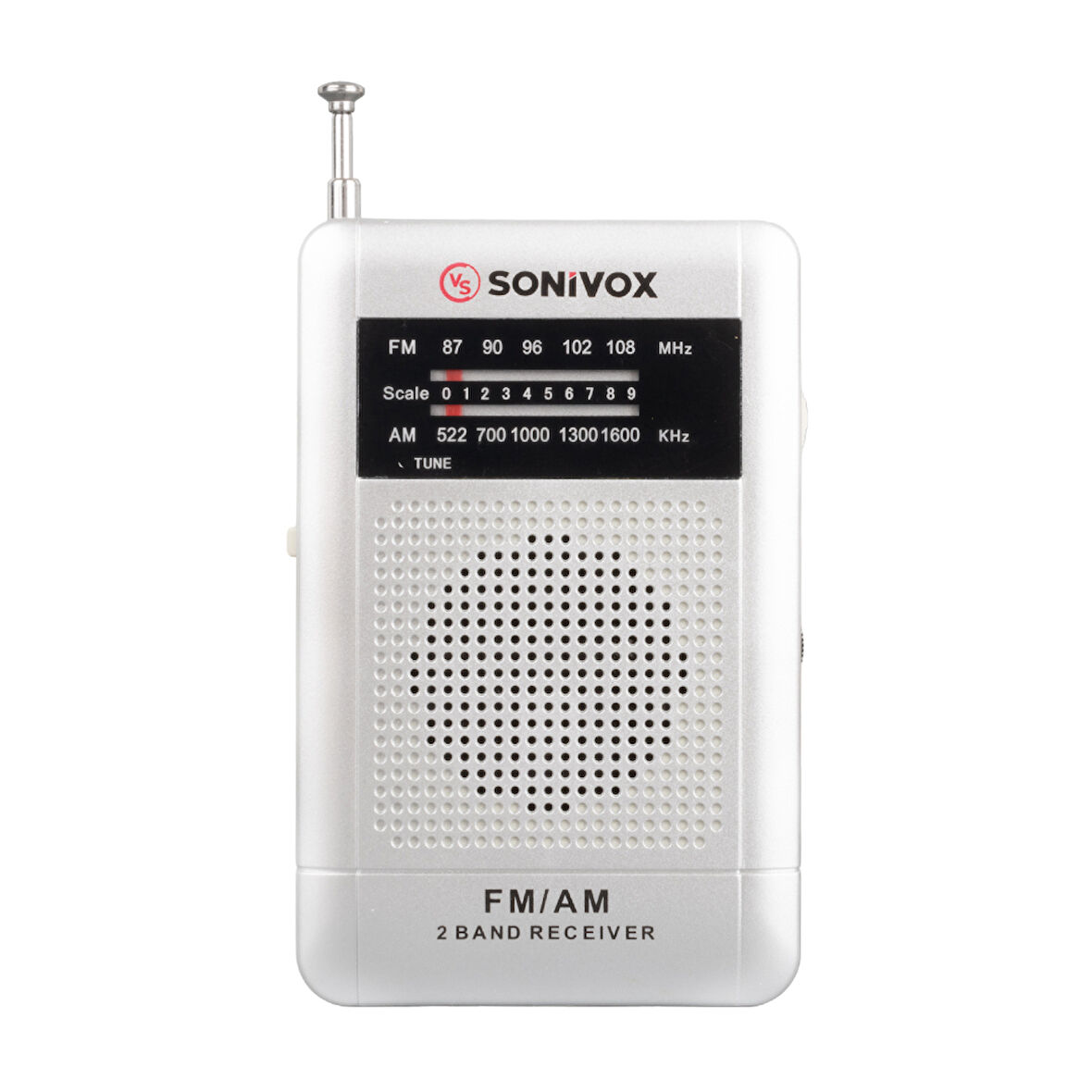 Sonivox Vs-r115 Gümüş Renk Mini Cep Radyosu Deprem Çantasına Uygun Fm Radyo