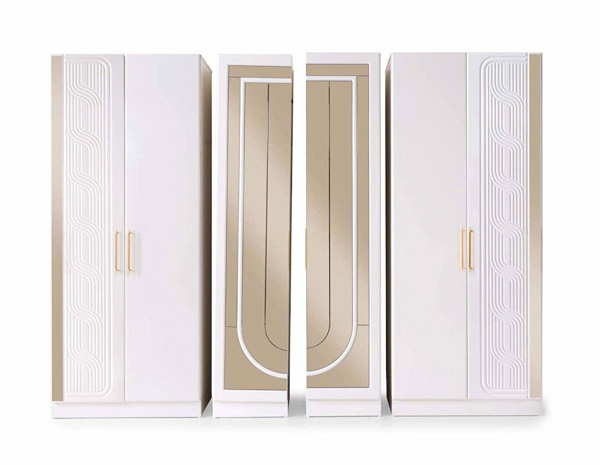 Kaliforniya 6 Kapaklı Gardırop %100 MDF | Ücretsiz Teslimat ve Kurulum