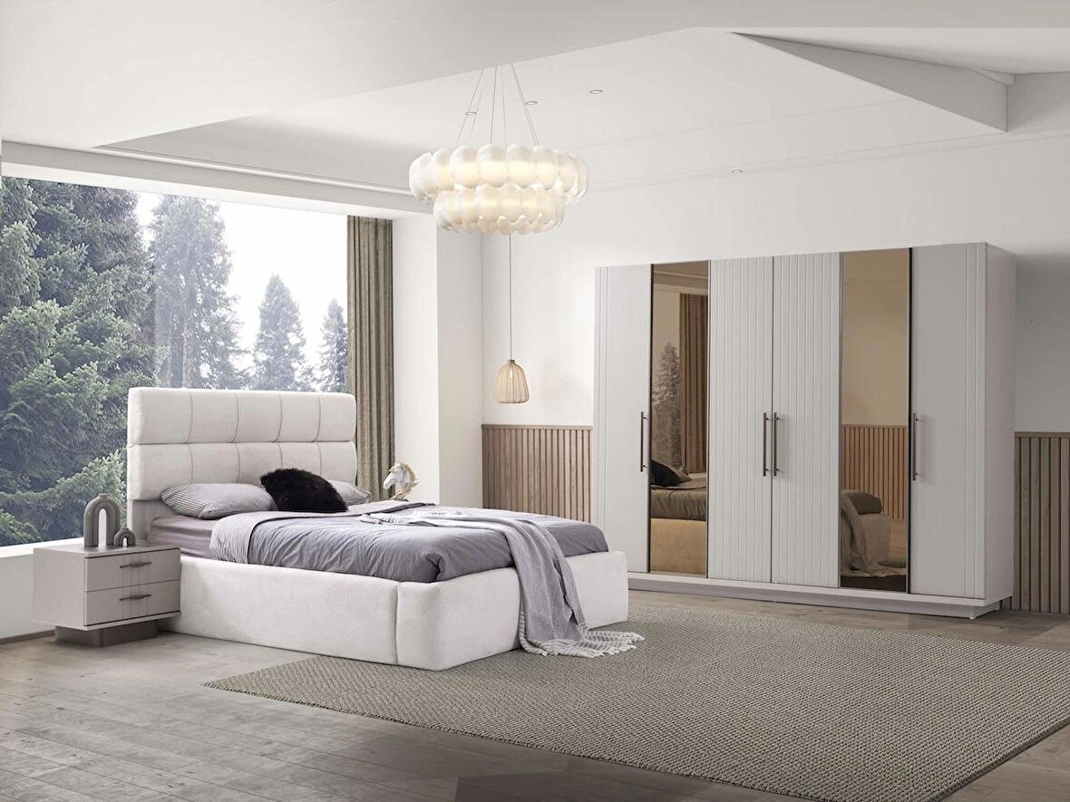 Utah Yatak Odası Takımı %100 MDF | Ücretsiz Teslimat ve Kurulum