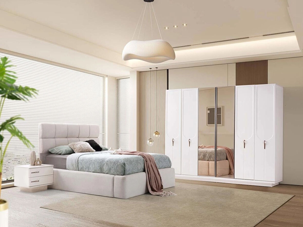 Vermont Yatak Odası Takımı %100 MDF | Ücretsiz Teslimat ve Kurulum