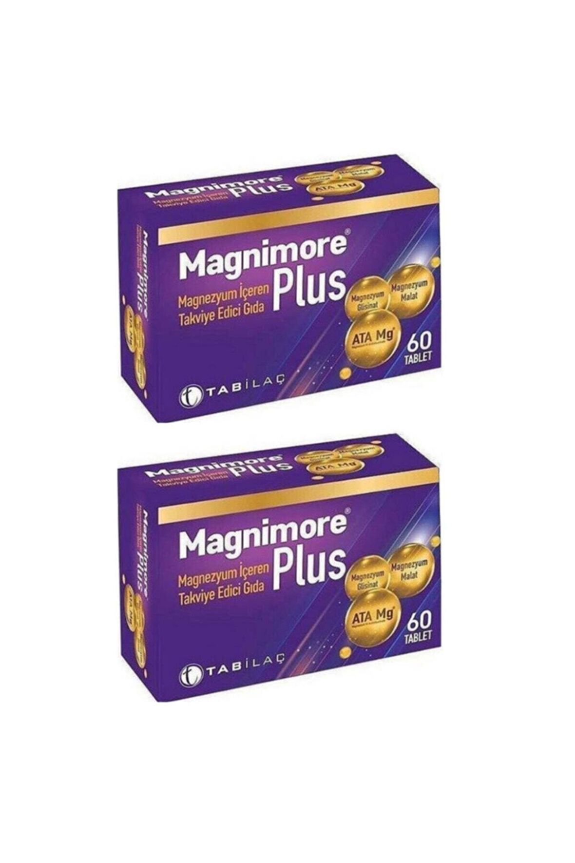 Magnimore Plus Magnezyum Içeren Takviye Edici Gıda 60 Tablet 2'li Set