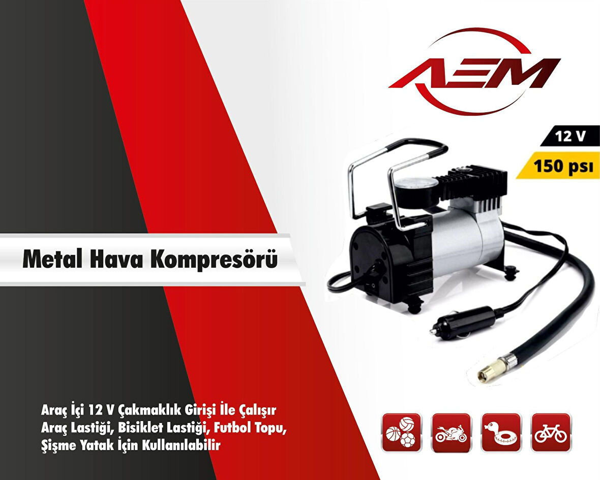 AEMPART  HAVA KOMPRESÖRÜ METAL GÖVDE  150 PSI